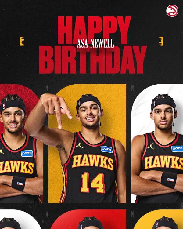 老鹰新星阿萨-纽厄尔迎20岁生日 夏季联赛表现亮眼